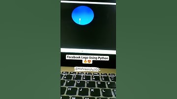 Facebook Logo Using Python #shorts