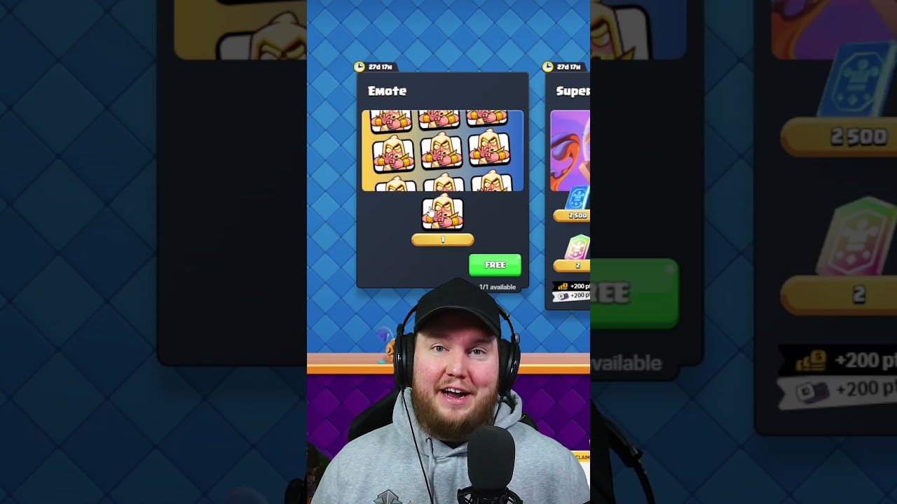 Free Emote in #clashroyale