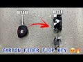 My Brezza LXI got new Carbon Fiber  flip key | Flip key for cars | Brezza lxi modified | Flip keys