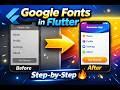 How to use Google Fonts in Flutter 🔥 | #flutter