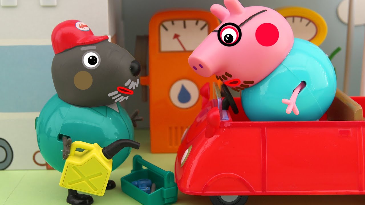 Daddy Pig's car is broken, the best car repairman, Peppa Pig TV, New
