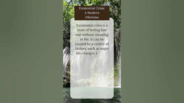 Existential Crisis: Navigating Life's Complexities #shorts