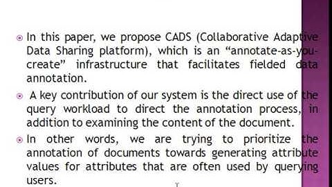 Facilitating Document Annotation Using Content and Querying Value