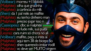 Tiltando O Malphite De Shen 100% Crítico Kkkkkk Esse Aí Só Faltou Chorar No Teclado