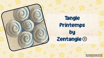 Tangle Printemps by Zentangle®️ Zentangle patterns, tangles, Zentangle Inspired art