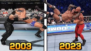 The Evolution of RKO in WWE Games! - WWE 2K23