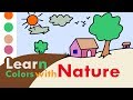 Learn Colors with Home; How to Draw a House Scenery for Kids