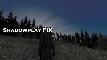How to fix Shadow play "Dark Recording" DayZ