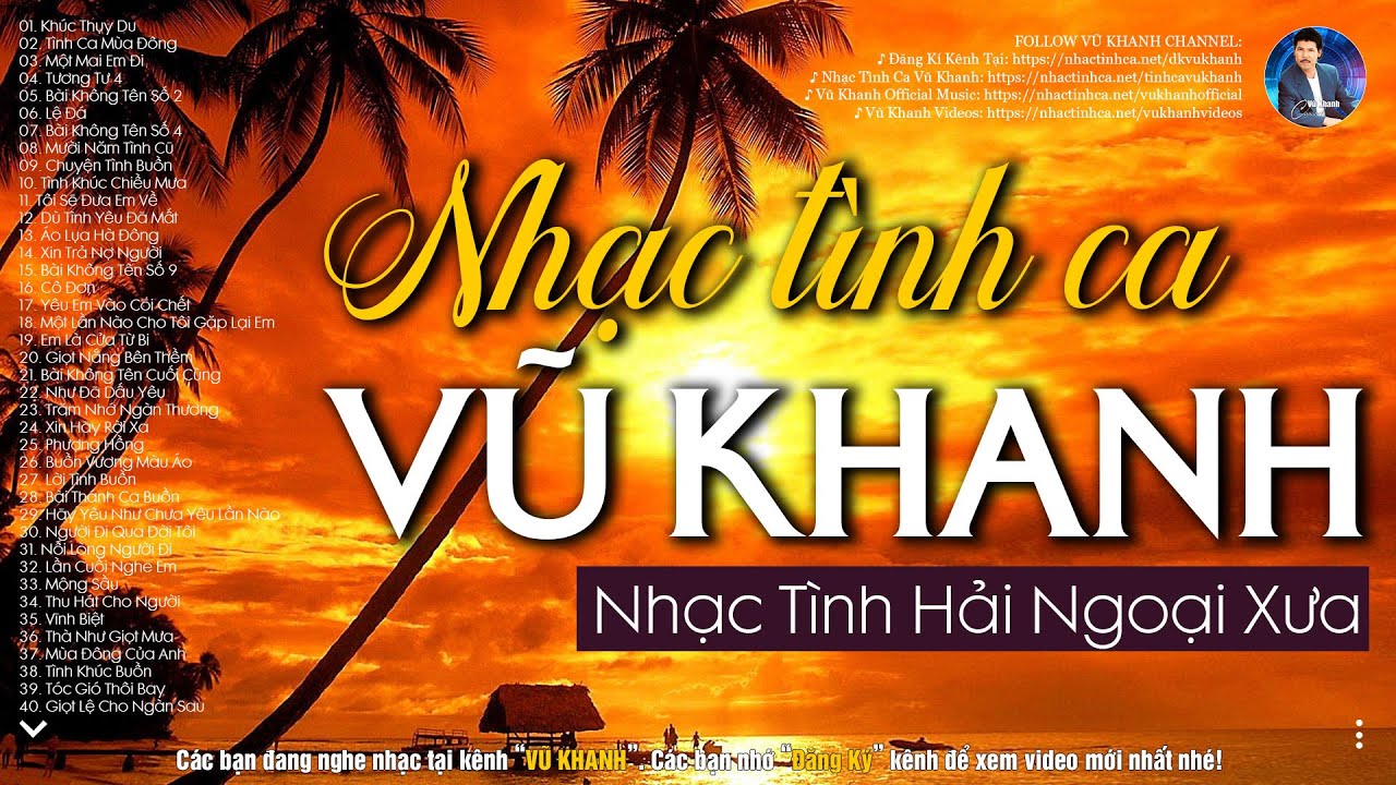 VŨ KHANH - Nhạc Xưa Tình Ca Càng Nghe Càng Tha Thiết, Đắt Giá Vô Cùng | Tình Ca Vượt Thời Gian