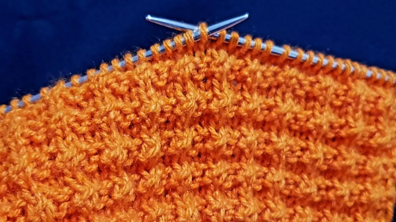 Muestra de punto fácil para tus tejidos a palitos, aquí el paso a paso