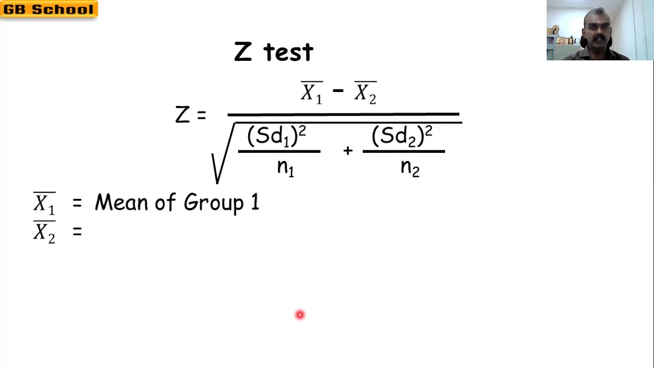 Z test formula - YouTube