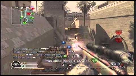 Call of Duty 4 Amazing No-Scope Killstreak