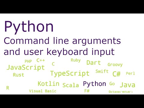 Python - Command line arguments and user keyboard input