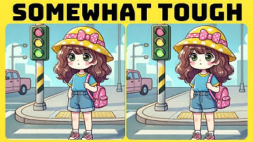 Spot the 3 Differences | Brain Workout (A Bit Tricky) #25