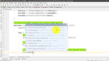 Android Tutorial Part 3 : Accessing Web Service Using HTTP POST Method