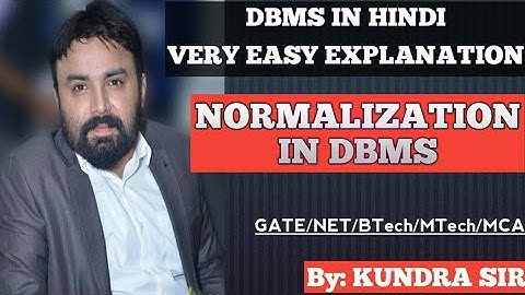 13. NORMALIZATION IN DBMS