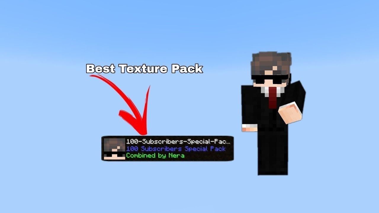 Minecraft 100 subscriber texture pack special