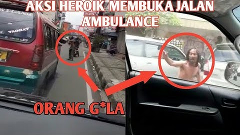 Viral..!!! Orang G*LA bantu buka jalan buat ambulance.