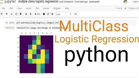 Multiclass Logistic Regression || machine learning tutorial using python