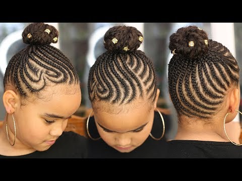 Super Cute Back To School Cornrows Kids Natural Hair