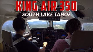 King Air 350i landing at South Lake Tahoe Airport  KTVL