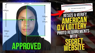 How to Resize DV Lottery Photo and Verify Requirements with a Secret Website screenshot 5