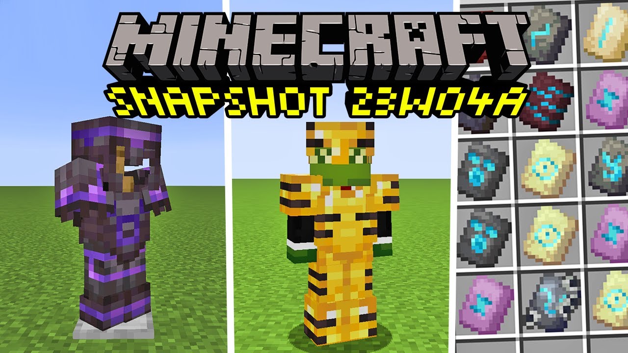 Minecraft 1.20 Snapshot 23w04a Released: Armor Customization, Netherite  Nerf & More