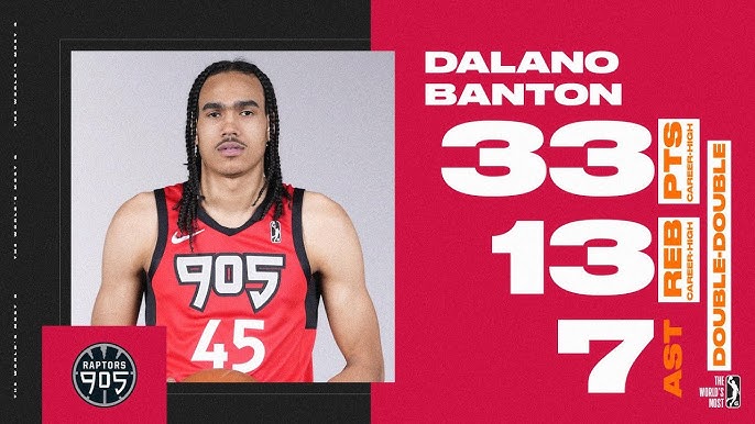 Dalano Banton happy to be getting advice from everyone on Raptors