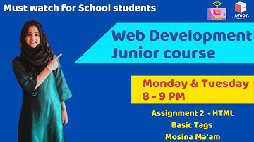 Web Development Course for School Students | Assignment 2 | Coding Blocks Junior