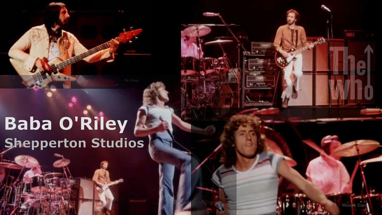 The Who Baba O Riley Shepperton Studios 1978 4 Camera View YouTube The Who Baba O Riley Shepperton Studios 1978 4 Camera View YouTube