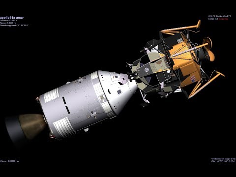 "APOLLO 11 - Transposition & Docking With Lunar Module" - (July 16, 1969)