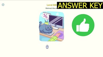 Dop 3 LEVEL 362 Distract the cat (ANSWER KEY) DOP 3 Displace One Part Gameplay - Walkthrough
