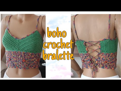 tığ işi bralette / boho tarzı bralette / DIY / kendin yap