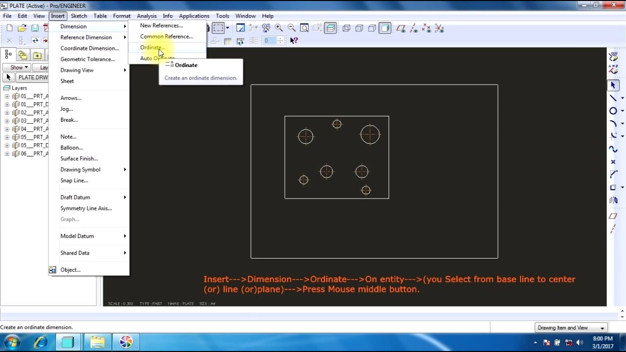 pro e models with dimensions