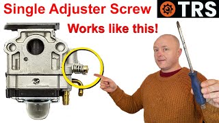 2-Stroke Carburetor | Single Adjuster Screw | HOW IT WORKS, Carburetor adjustment Tuning