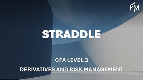 CFA Level 3 | Derivatives: Straddle