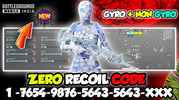 🔥BGMI 4.1 Update Sensitivity Settings 2025 🔴| Zero Recoil Sensitivity Code 😱 | Bgmi 4.1 Sensitivity🚀