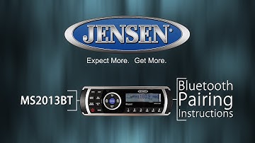 JENSEN® Marine | MS2013BT Bluetooth® Pairing Instructional