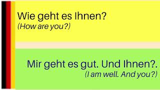 German Greetings Conversation Practice for Beginners, Lesson 2 #learngermanforfree