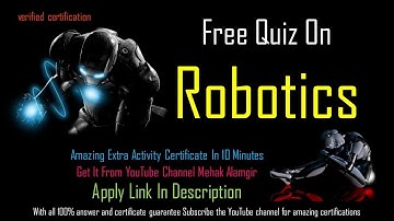 Robotics Quiz Itronix Solution | Robotics Free Courses with Certificates