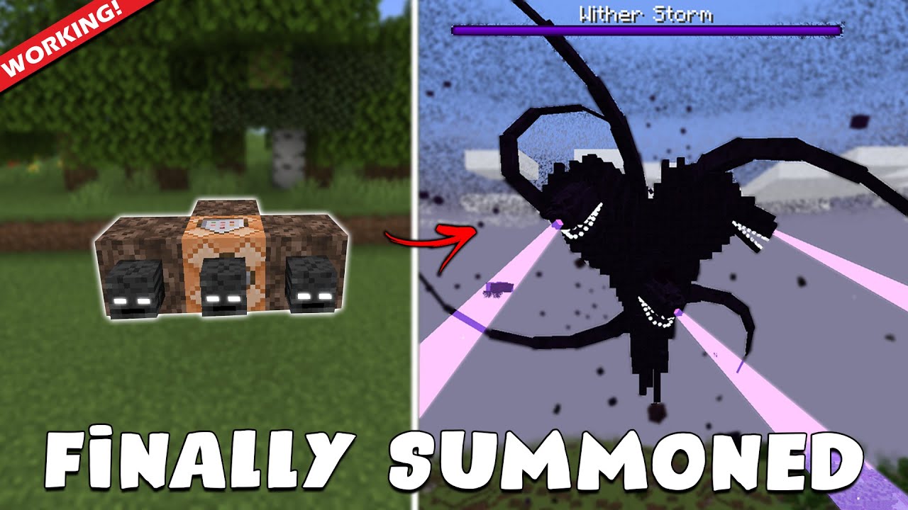 How To Summon WITHER STORM In Minecraft 100 REAL YouTube How To Summon WITHER STORM In Minecraft 100 REAL YouTube