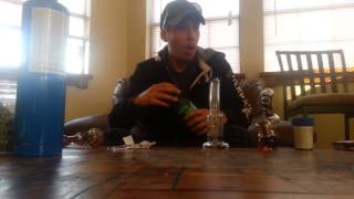 Dabbin homemade wax and smokin weed!