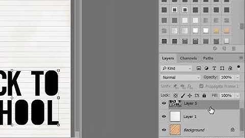 How to Punch Out Titles with Advanced Blending in Photoshop