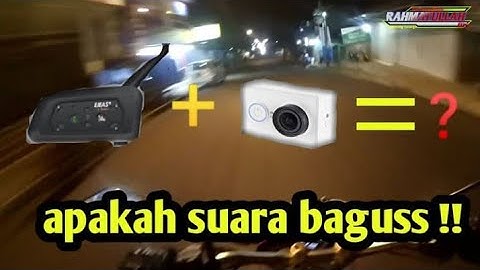 REVIEW SUARA DARI INTERCOM V6 PRO YANG SUDAH DI MOD KE KAMERA ACTION YI || MOTOVLOG SALATIGA