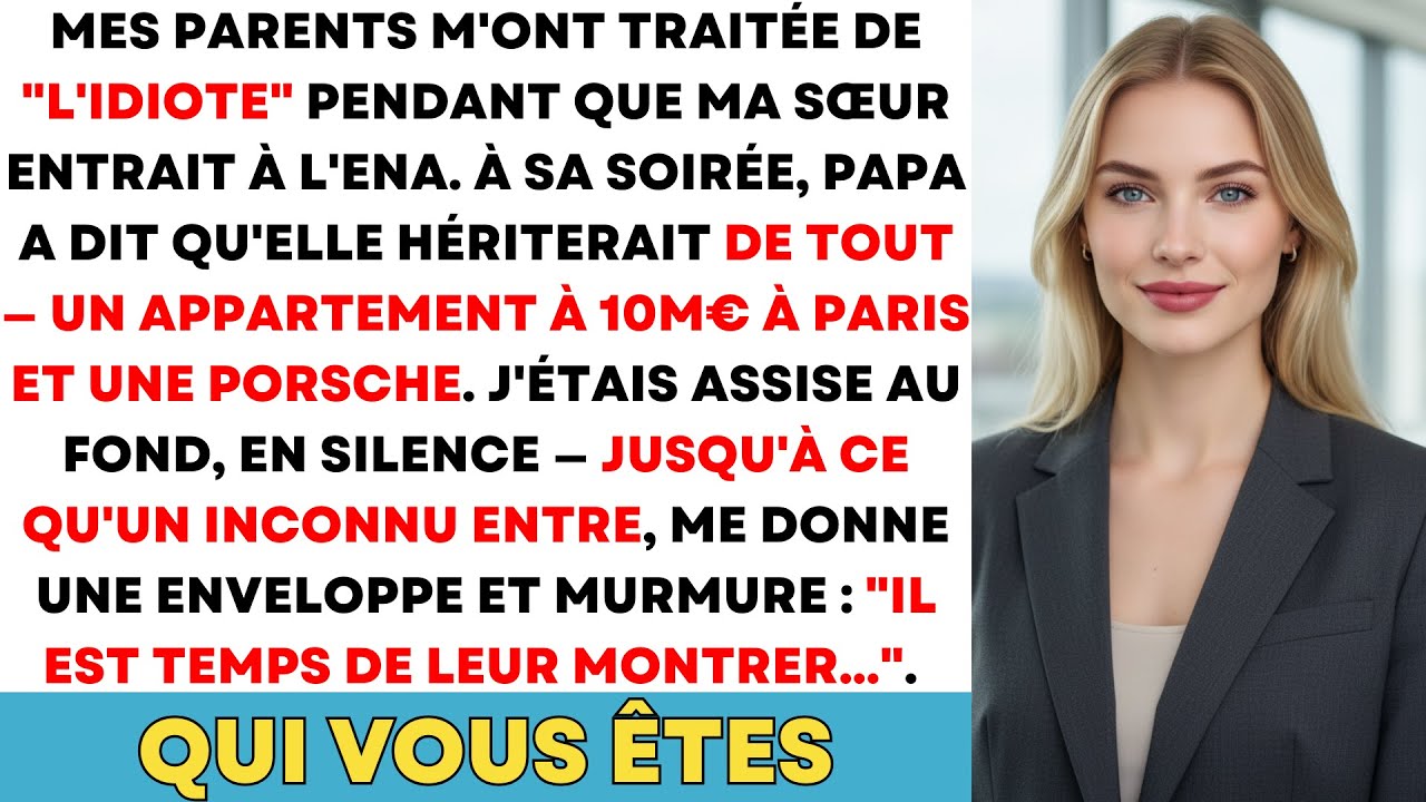 Mes Parents M'ont Traitée De 'L'idiote' En Donnant 10m€ À Ma Sœur—Puis Une Enveloppe...