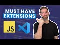 Essential javascript extensions for vs code in 2024