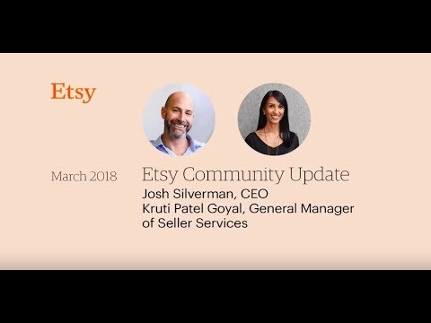 Etsy’s CEO Josh Silverman on Accelerating Sales: A Community Update