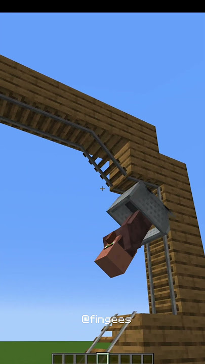 Upside Down Rails in Minecraft