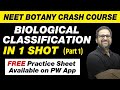 Biological Classification in 1 Shot (Part 1) - All Theory, Tricks & PYQs | Class 11 | NEET