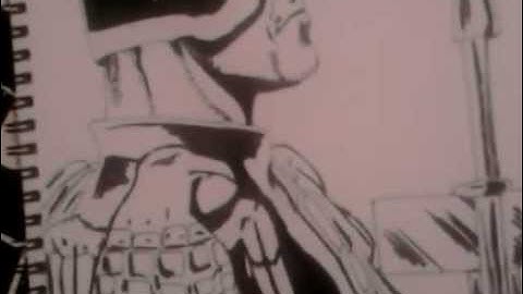 Judge Dredd speed drawing